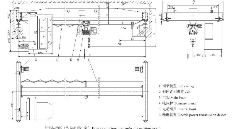 32吨电动式单梁樱桃视频色版机性能参数
